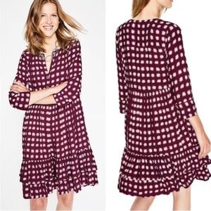 Boden Dominique Midi Dress – Starburst Print – Size 8L